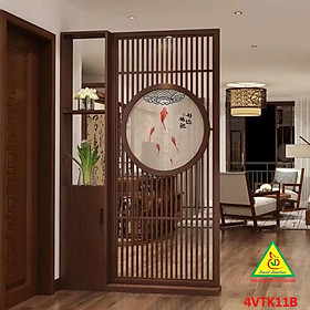 Mua Vách ngăn phòng khách  vách ngăn tủ kệ bằng gỗ 4VTK11 - Nội thất lắp ráp Viendong adv
