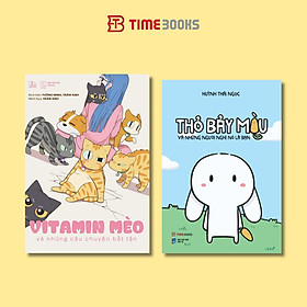 Combo 2 quyển sách Thỏ Bảy Màu Và Những Người Nghĩ Nó Là Bạn + Vitamin Mèo Và Những Câu Chuyện Bất Tận