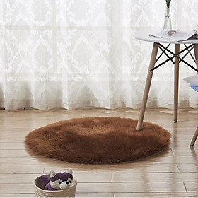 Thảm lông tròn siêu mịn trang trí pa9165