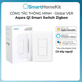 Mua Công tắc chữ nhật thông minh Aqara Q1 Smart Wall Switch US - Có dây nguội - Bản Quốc Tế - Hàng Chính Hãng