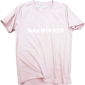 Áo thun nam nữ 80% Cotton Pink11