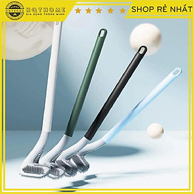 Chổi Cọ Toilet Silicon Mẫu Mới 2021 -  Đầu Chổi Cong THÔNG MINH BỀN ĐẸP, TIỆN ÍCH, CỌ NHẸ LÀ SẠCH