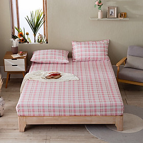 Bộ ga giường cotton Tici kẻ LIDACO cao cấp (Nhiều mẫu lựa chọn)