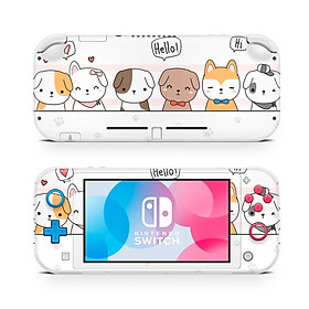 Mua Skin decal dán Nintendo Switch Lite mẫu Cute Doggie Friends (dễ dán  đã cắt sẵn)