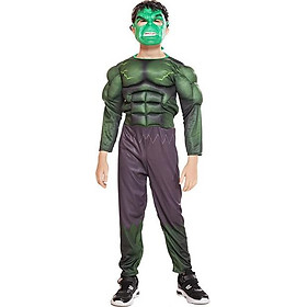 Trang Phục Hóa Trang Halloween Người Khổng Lồ Xanh Hulk Dành Cho Trẻ Em Kèm Mặt Nạ