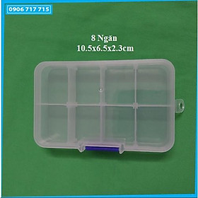 Hộp nhựa 8/10/14/15/18/24/36 ngăn đựng linh kiện điện tử, phụ kiện, trang sức, ốc vít, mô hình đa năng, DIY