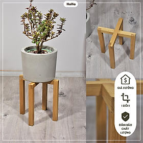 Mua Kệ/Đôn Gỗ Đặt Chậu Cây - Chân Gỗ để chậu hoa CCG06