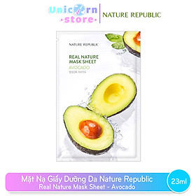 Mặt Nạ Giấy Dưỡng Da Nature Republic Real Nature Mask Sheet 23ml