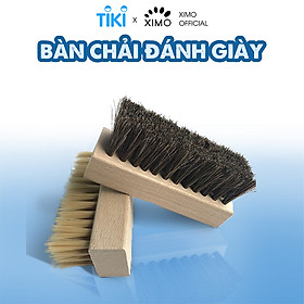 Bàn chải đánh giày lông heo, lông ngựa & lông nhựa PP XIMO phiên bản cho giày vải sneaker (XBCDG17)