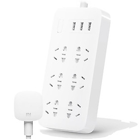 Ổ cắm 6 cổng Xiaomi Power Strip CXB6-1QM - Hàng Nhập Khẩu