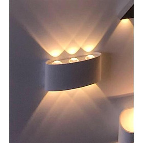 Mua Đèn trang trí hắt tường 2 đầu 6 tia  8 tia chống nước TN188 - Decor lighting( ánh sáng vàng  7 màu)