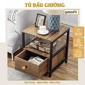 Mua Kệ Tủ Đầu Giường Chân Sắt 1 Ngăn Kéo Phong Cách Hiện Đại Mẫu Mới Nhất 2024 Dễ Dàng Lắp Đặt Đơn Giản Mà Tinh Tế