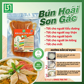 Bún Hoài sơn Hữu cơ Gấc Bầu Mây - Thích hợp với người ăn chay, giảm cân, dưỡng sinh, ăn kiêng, Giàu dinh dưỡng hơn nhiều so với bún thường, Bổ sung vi chất và vitamin B cho cơ thể
