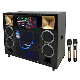 Mua Loa kéo tủ công suất lớn bass 40 đôi dùng bình  có đèn leb thương hiệu Bossinon N8119K- công suất 2.400w- Hàng Chính Hãng