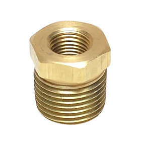 1pc Precise Threads NPT Adapter 3/8'' Male to 1/8'' Female Npt Brass Pipe Reducer Bushing Fitting for Water Fuel Gas Oil Pipe Fittings