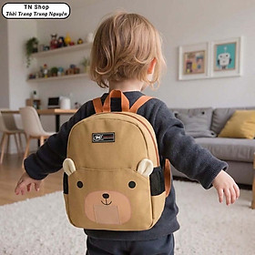 Balo Cho Bé TNBags TN.B3022 Gấu Nâu Dễ Thương - Balo Mầm Non Siêu Nhẹ, Quai Đeo Êm Ái, Thiết Kế Ngộ Nghĩnh Cho Trẻ Em Đi Học Mẫu Giáo