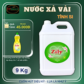 Nước Xả Vải Zily Can 9Kg - Tặng 1 Nước Rửa Chén Zily 750 Gr