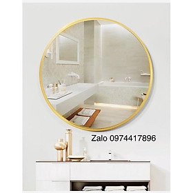 Mua Gương treo tường cao cấp . Gương khung kim loại mạ vàng gold luxury.️️️️️