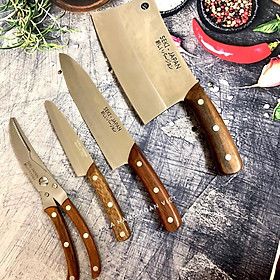Mua Bộ Dao Kéo NHẬT BẢN - Dao chặt xương  Dao thái mỏng  phi lê  Dao gọt và Kéo cắt gà vịt. Đồ Gia Dụng nhà bếp pha chế làm bánh nguyên liệu