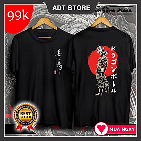 Áo Thun In Hình Dragon Ball - Son GoKu "Bảy Viên Ngọc Rồng" Áo Đen 2 Mặt Cực Ngầu độc đẹp giá rẻ