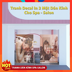 Mua Tranh decal Dán Kính Trang Trí Salon Hai Mặt Trong Suất In 3D UV Công Nghệ Mới Giá Xuất Xưởng