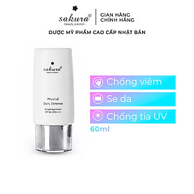 Kem Chống Nắng Sakura Physical Daily Defense SPF 50+ PA ++++ (60g)