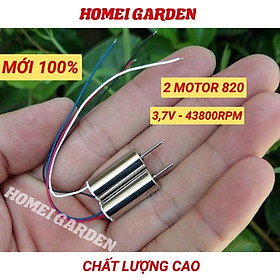 2 motor máy bay mini 820 dây trắng đen xanh đỏ 3.7v tốc độ 43800 RPM - D0248