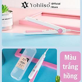 Máy uốn tóc mini, máy ép tóc mini, máy uốn tóc, máy duỗi tóc mini 2 in 1 Yohiiso bảo hành 1 tháng 1 đổi 1, hàng chính hãng, thuận tiện mang đi du lịch dễ dàng sử dụng