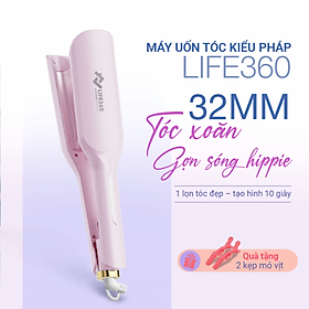 Máy uốn tóc Ion âm kiểu Pháp Life360 LF-MUP23 70W - Hàng chính hãng