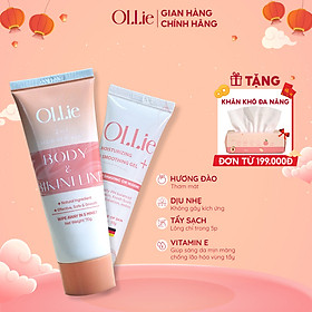 Kem tẩy lông OLLIE + gel dưỡng ngăn mọc lông OLLIE , tẩy lông bikini, nách, tay, chân, an toàn không đau rát dung tích 70ml