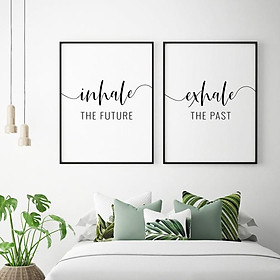 Mua Tranh treo tường | - Typography-Inhale The Future Exhale The Past 158   tranh canvas giá rẻ