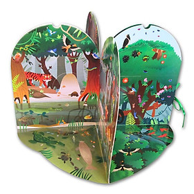 [Download Sách] Play-a-round Jungle - Sách 3D: Rừng rậm