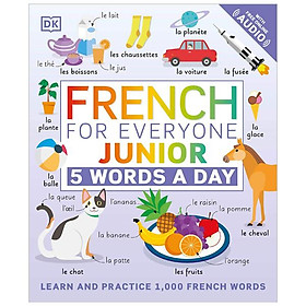 Hình ảnh French For Everyone Junior 5 Words A Day: Learn And Practise 1,000 French Words