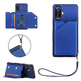 Ốp điện thoại da kiểu ví lật có ngăn đựng thẻ cho XIAOMI POCO F3 6.67