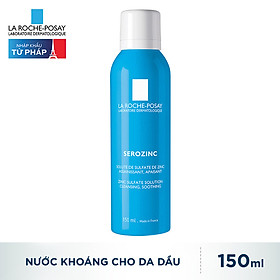 Xịt Khoáng La Roche Posay Serozinc 150ml tặng 2 Gói Sữa Rửa Mặt La Roche Posay Effaclar Gel 7ml Cho Da Dầu Mụn