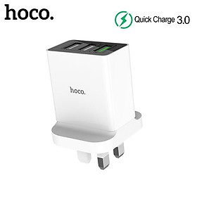 Củ sạc nhanh HOCO.C48 3 Cổng USB QC 3.0 thích hợp cho Xiaomi mi10