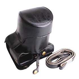 PU Leather case bag cover For FujiFilm Fuji X-T30 XT30 camera battery-open Coffe