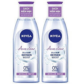Combo 2 Nước Tẩy Trang Nivea Acne Care Make Up Clear Micellar Water (125ml*2)