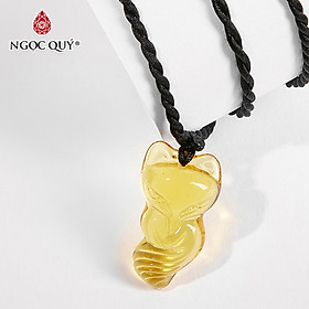 Mặt dây chuyền nữa hồ ly pha lê Ngọc Quý Gemstones