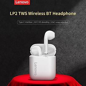 Tai nghe không dây Lenovo LP2 TWS BT Tai nghe bán trong tai Tai nghe thể thao chống thấm nước Tai nghe ENC Giảm tiếng ồn