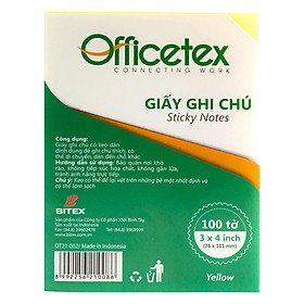 Giấy Ghi Chú OFFICETEX (3 x 4 inch)
