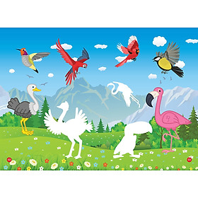 Sách - Sticker dán hình thông minh - Thế Giới Loài Chim - MK