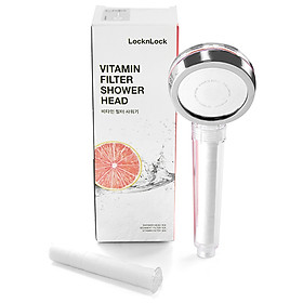 Mua Đầu Vòi Sen Lọc Nước LocknLock 84mm CLR-KR LBW410 (Cung cấp vitamin C giúp da mềm mại  giảm stress - Khử Clo)