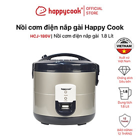 Hình ảnh Nồi Cơm Điện Nắp Cài Happy Cook HCJ-180V (1.8L) - Hàng Chính Hãng