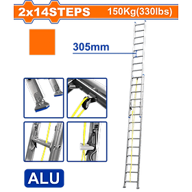 THANG XẾP KÉO DÀI 2X14 BẬC WADFOW WLD8H28 - HÀNG CHÍNH HÃNG