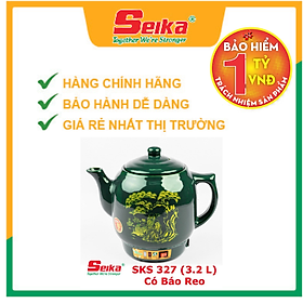 Mua Ấm Sắc Thuốc Seika 3.2L - SKS327 (Gốm Sứ Bát Tràng) - Hàng chính hãng