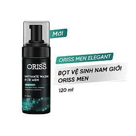 Dung Dịch Vệ Sinh Chuyên Dụng Cho Nam Giới Dạng Bọt Oriss Men Elegent 120mlchai