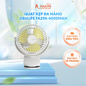 Mua Quạt Kẹp Đa Năng Jisulife FA29A Cao Cấp Mát 360 Độ | Pin 4000mAh Sạc Nhanh SD Đến 12h | Hàng Chính Hãng