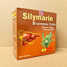 Silymarin B-complex Extra giúp tăng cường giải độc gan, mát gan