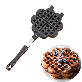 Khuôn Làm Bánh Waffle Trái Tim Chống Dính Nướng